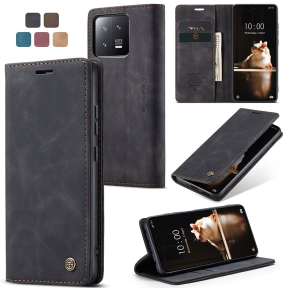 Leather Wallet With Card Holder Zipper Phone Case For Xiaomi Note 10Pro PU Leather Magnetic Handbag Zipper Pocket Card Slots