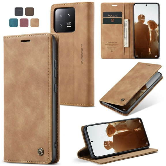 Leather Wallet With Card Holder Zipper Phone Case For Xiaomi Poco C65 PU Leather Magnetic Handbag Zipper Pocket Card Slots