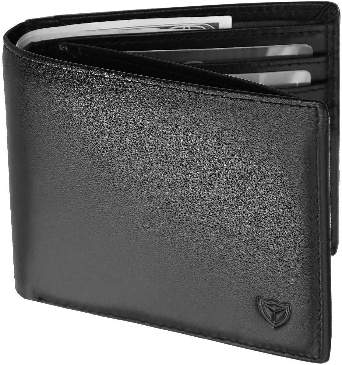 DONWORD Men's Leather Wallet – RFID Blocking, Trifold, 15+ Card Slots, Lifetime Warranty - View #5