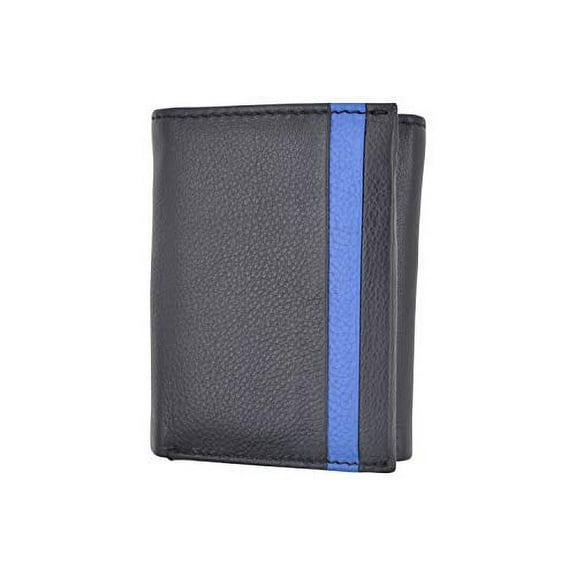 Leather Wallets for Men RFID Blocking Credit Card Holder Front Pocket Wallet with 2 ID Windows Extra Capacity