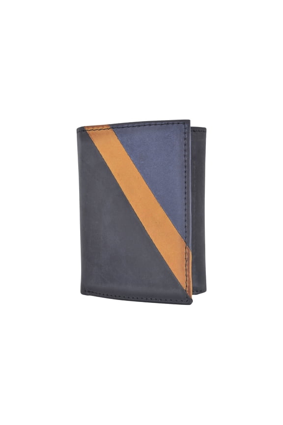 Leather Wallets for Men RFID Blocking Credit Card Holder Front Pocket Wallet with 2 ID Windows Extra Capacity