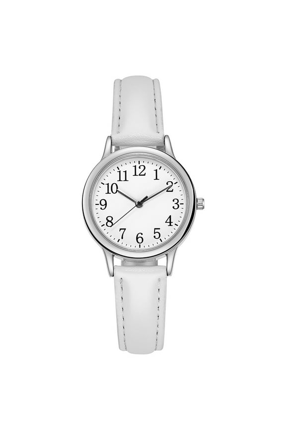 Leather Watch Minimalist Gift Women's Sleek Quartz Dial Fashion With Strap Watch Women's Watch Women's Wrist Watches Leather Watch Band Women Mens Watch Face Watched for Women on Watches for