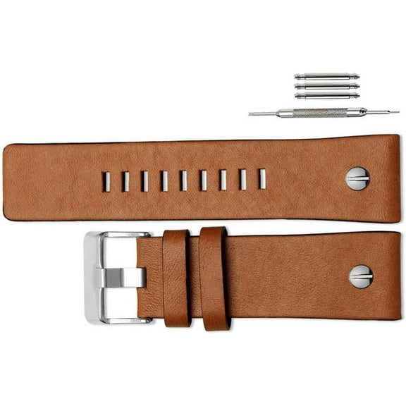 Leather Watch Strap,Watch Bands Suitable for Men's Diesel Watches,22mm 24mm 26mm 28mm Leather Watch Bands