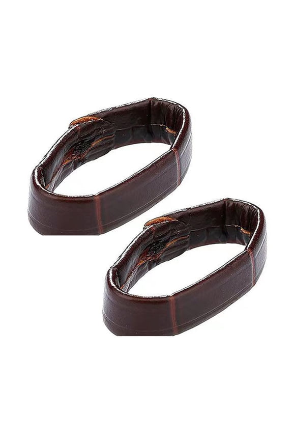 Leather Watchband Accessories Set of 2 Adjustable Replacement Strap for Various Watch Models