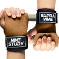 thumbnail image 1 of Sports Wrist Straps for Weightlifting and Powerlifting with Enhanced Grip and Double Leather Layer for Secure Hand Support and Wrist, 1 of 7