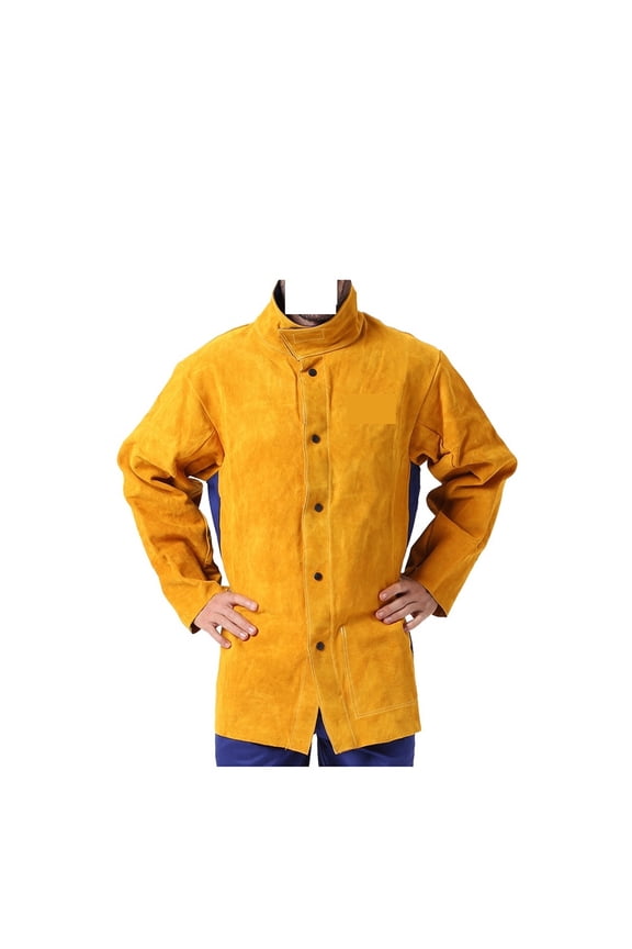Leather Welding Jacket Flame Heat Spark Abrasion Resistant Apparel Welder Working Protection Clothing ,Widely Use