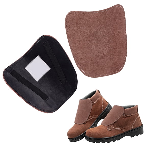 Leather Welding Spats 1 Pair Heat & Abrasion Resistant Welding Lace Covers Gaiters Shoes Protectors Fire Resistant & Shoes Covers