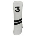 thumbnail image 1 of Leather White & Black Fairway Golf Head Cover, 1 of 1