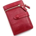 thumbnail image 1 of MINKUROW Leather Women's Wallets With RFID Blocking,Fresh Short Zipper Wallet Fashion Ladies Large Capacity Multi-Card Wallet, 1 of 7