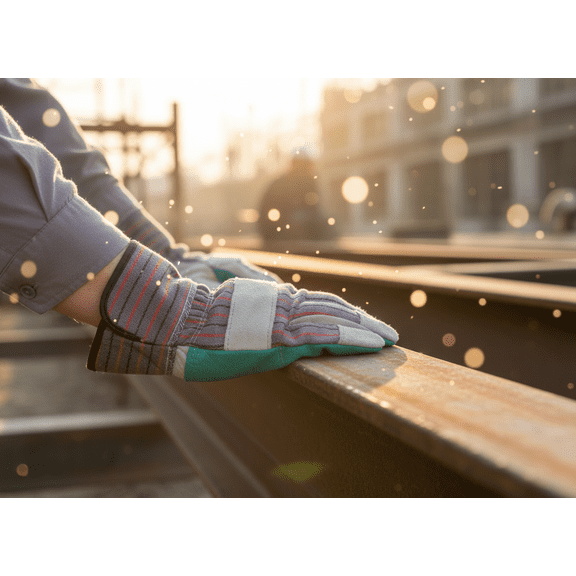 Leather Work Gloves Bulk 12 Pairs - Heat Resistant Welding Gloves with Extended Gauntlet Cuff for Metalworking, Forging, Foundry Operations, Blacksmithing, and High Temperature Work