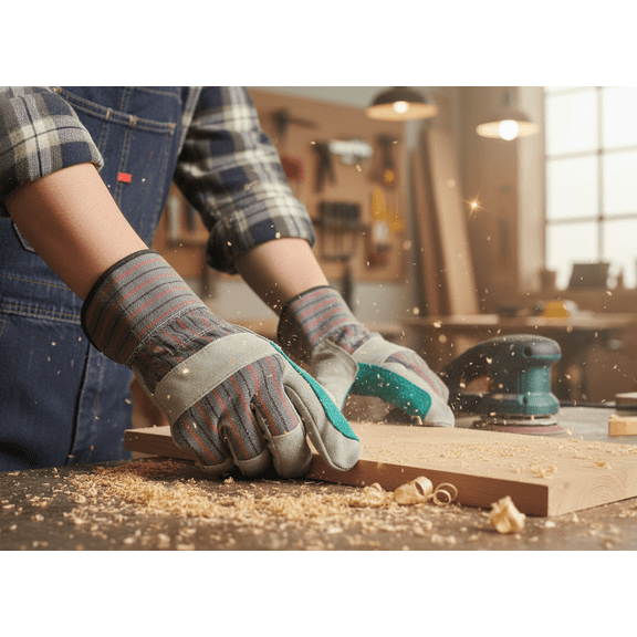 Leather Work Gloves Bulk 12 Pairs - Heat Resistant Welding Style Leather Gloves with Extended Gauntlet for Metalworking, Forging, Foundry, Blacksmithing and High Temperature Applications