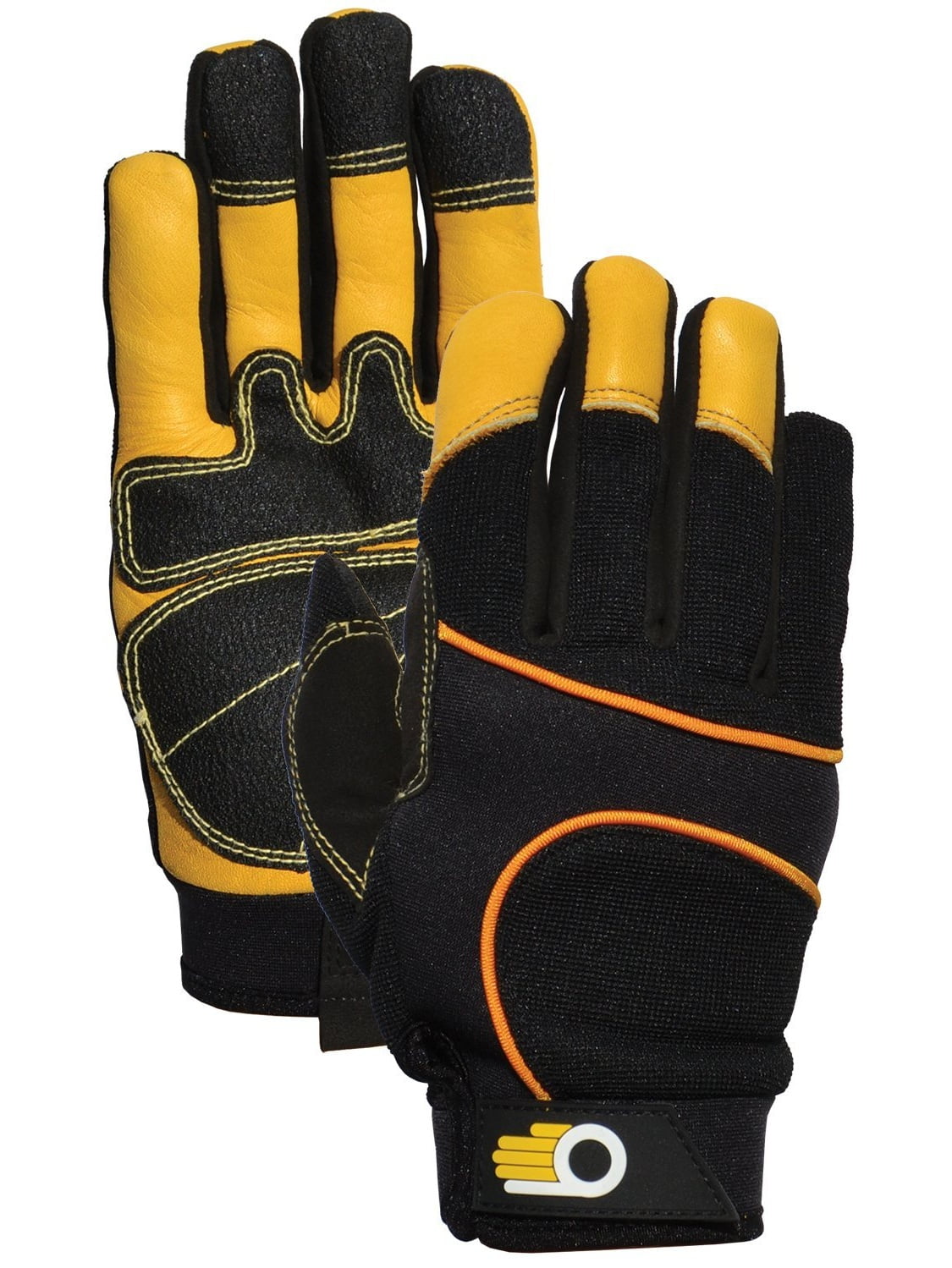 Leather Work Gloves, Medium Waterproof Neoprene Wrist Mens Womens Work Gloves