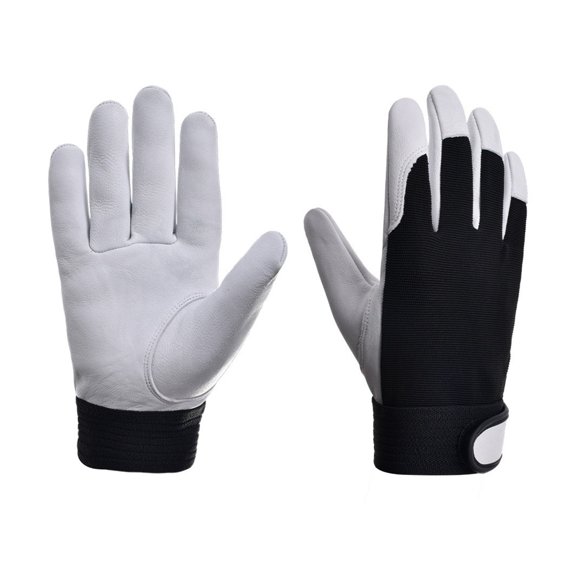 Leather Work Gloves Safety Labour Protection Garden Workers Welding Wear-Resistant ,More Durable