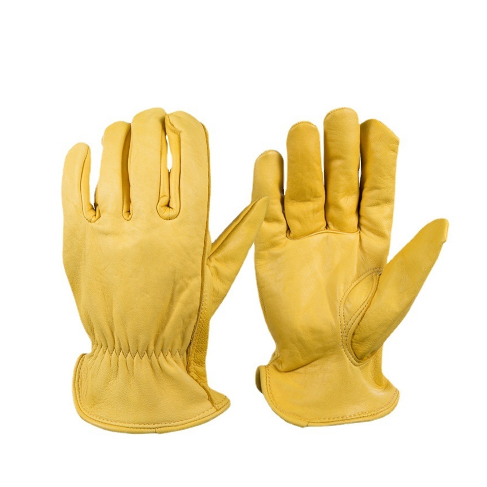 Leather Work Gloves Working Welding Safety Protective Gloves For Motorcycle Wood Cutting Construction Driving Garden ,Great Choice