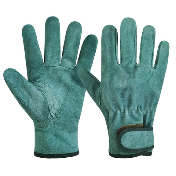 Leather Working Gloves ,for Men Welding Construction Gardening Heavy Duty Work