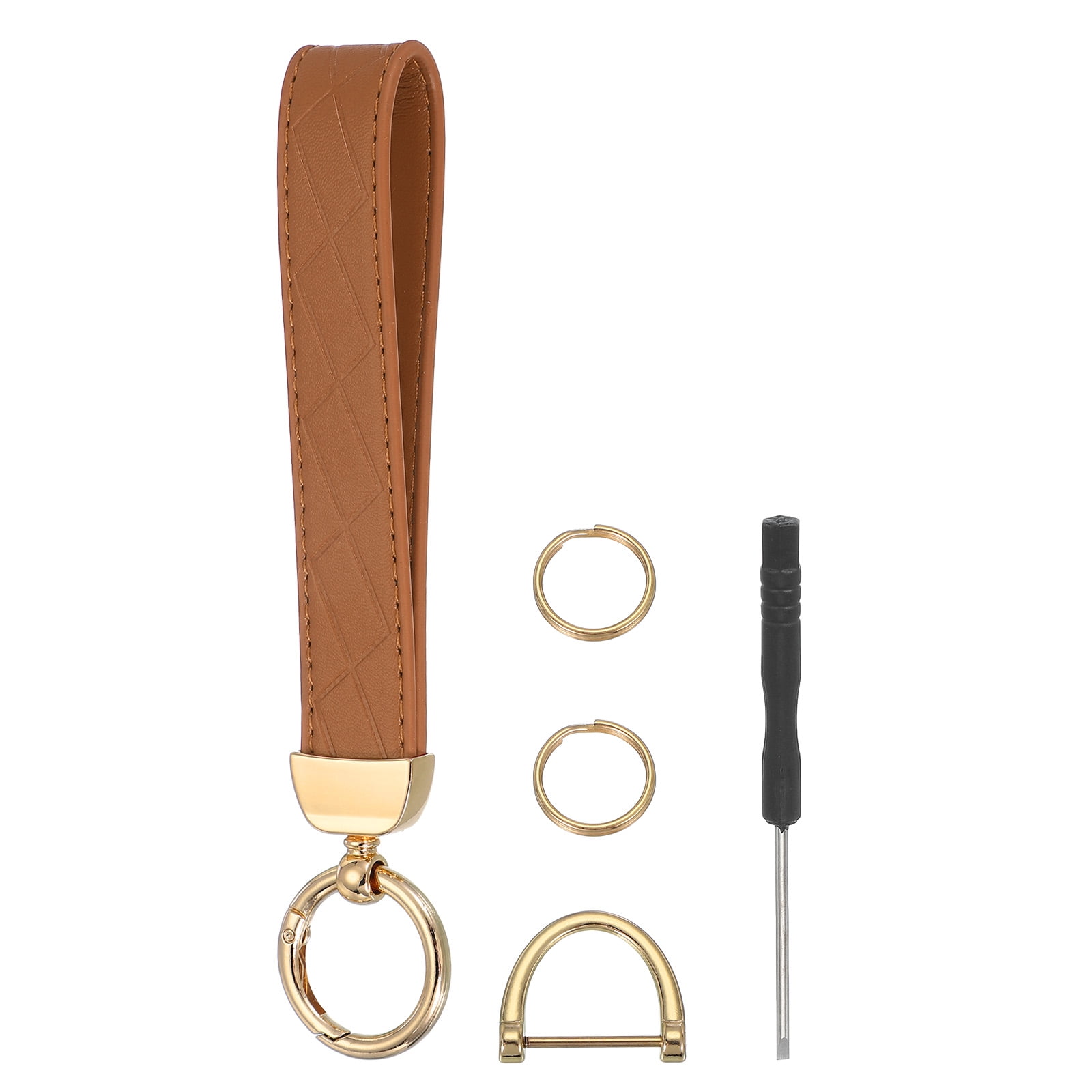 Leather-Wristlet-Keychain-Car-