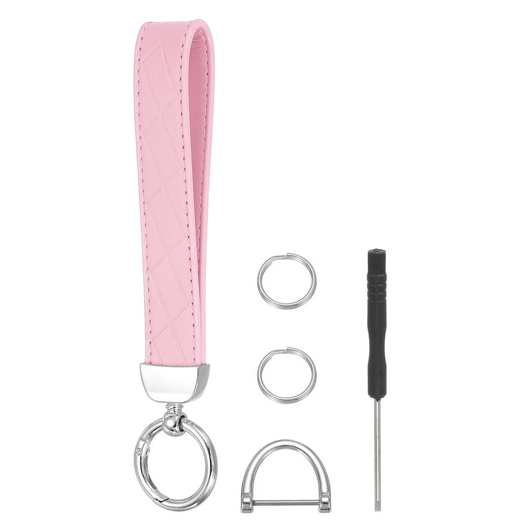 Leather Wristlet Keychain Car Key Chain Wristlet for Women, 7