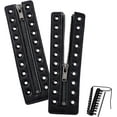 thumbnail image 1 of Leather Zipper Inserts 6.9 x 2 Inch 10 Metal Eyelets Black No Tie Shoe Laces for Adults Men Women Tieless Sneakers Repair DIY Smooth, 1 of 6