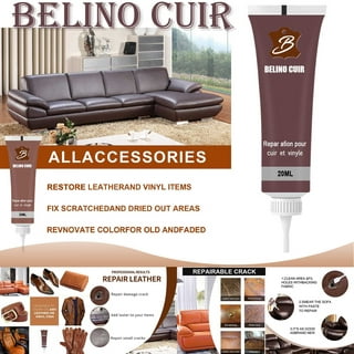 Furniture Clinic Leather & Vinyl Complete Repair Kit, Leather Repair Kit  for Couches, Car Seats & Furniture