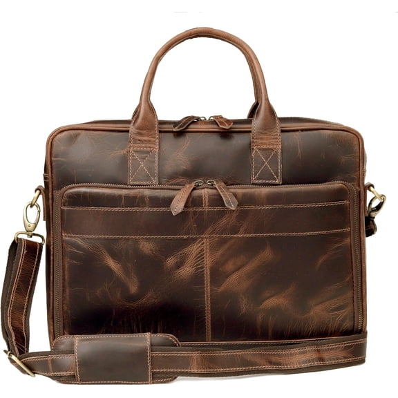 Leather briefcase bag for men Leather Laptop Bags For Men and Women Travel Messenger Bag