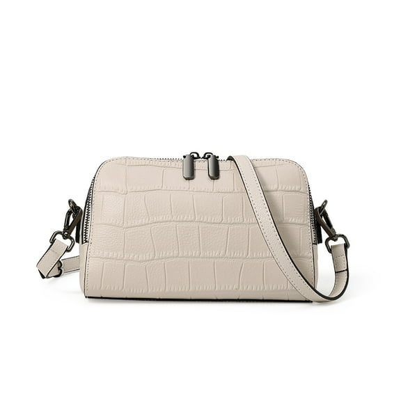 Leather cowhide single shoulder cross-body bag for women, crocodile pattern mini wallet storage bag, in multiple colors