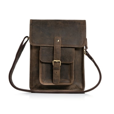 Komal's Passion 16'' Vintage Leather Messenger Satchel, Laptop & Office ...