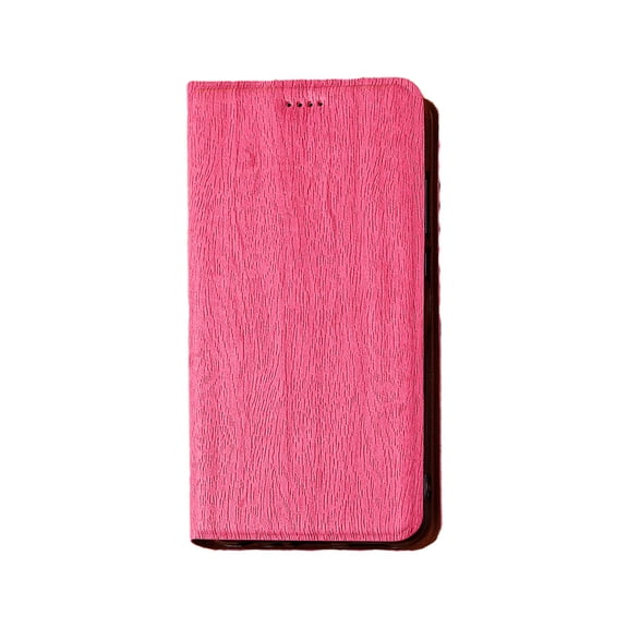 Leather for iPhone Wood Texture Case Flip Cover with Card Slots and Kickstand