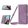 thumbnail image 1 of Leather For iPhone 13 Pro Max Flip Case with Card Holder Magnetic Closure Shockproof Kickstand Protective Retractable lanyard Phone Cases Cover,Purple,For iPhone 13 Pro Max, 1 of 9