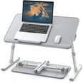 Leather laptop bed tray table.Portable Laptop TableAdjustable Laptop