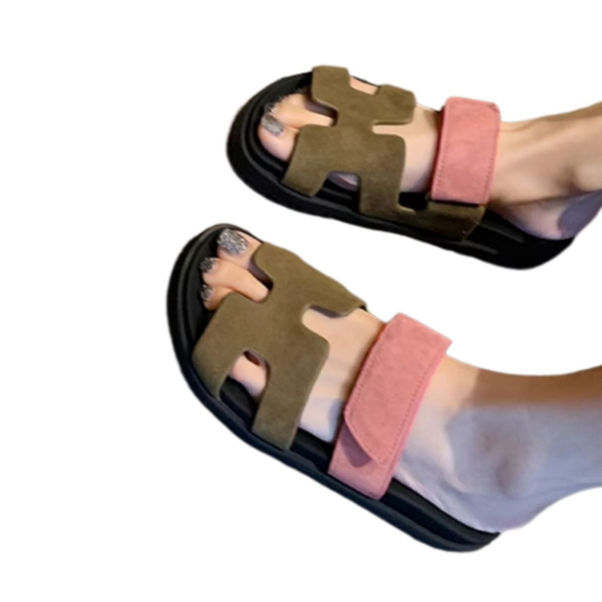 Leather, slippers, casual, beach shoes, women's shoes, outerwear, flip