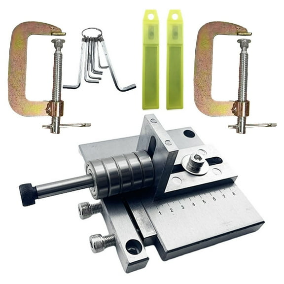 Leather strap cutter Strip Cutting Machine 60mm Leather Belt G-Clamps wrench