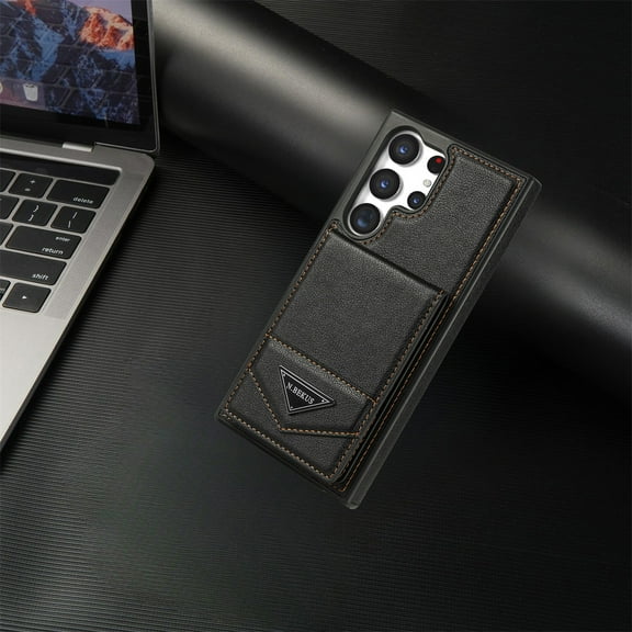 Leather wallet case card holder phone case for Samsung S24 ultra S23 plus S22 S21 S23 fe A54 A14 A53 A13 stand cover