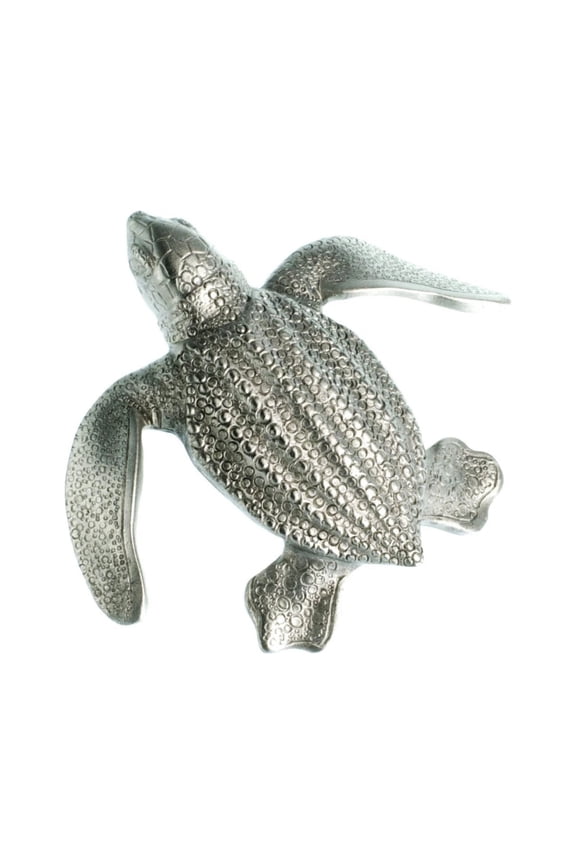 Leatherback Turtle Pin, Hatchling Sea Life Lead Free Pewter Pin