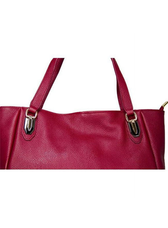 Leatherbay 20134 Aviano Tote Leather Bag - Wine Red