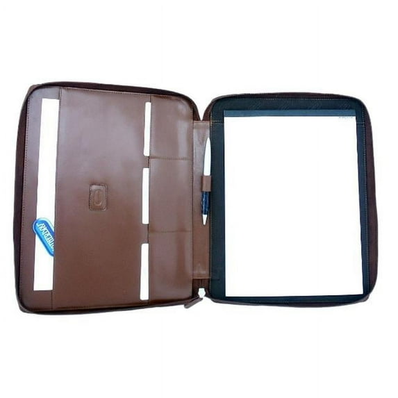 Leatherbay 40104 Casual Leather Padfolio, Antique Tan