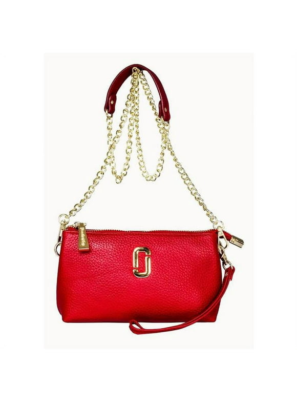 Leatherbay 50167 Elini Shoulder Leather Bag - Red