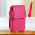 thumbnail image 1 of Leatherboss Cigarette Case with Lighter Holder, Pink, 1 of 9