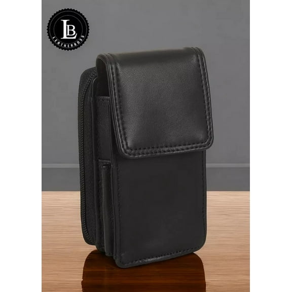 Leatherboss Cigarette Case with Lighter Holder and Wallet