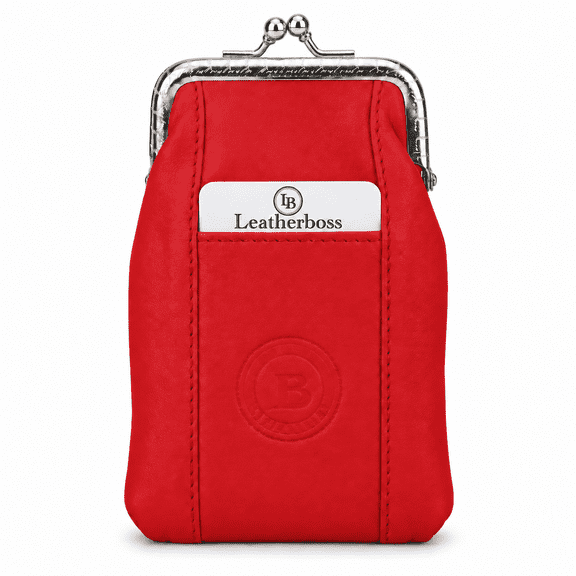 Leatherboss Genuine Leather Cigarette Case Pack Holder with Lighter Pocket