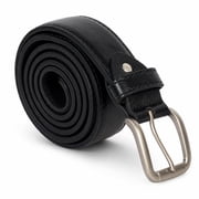 Genuine Leather Men Secure Money Belt, Black