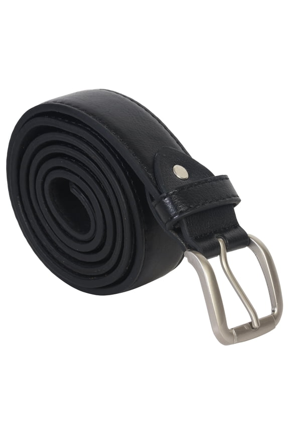 Genuine Leather Men Secure Money Belt, Black