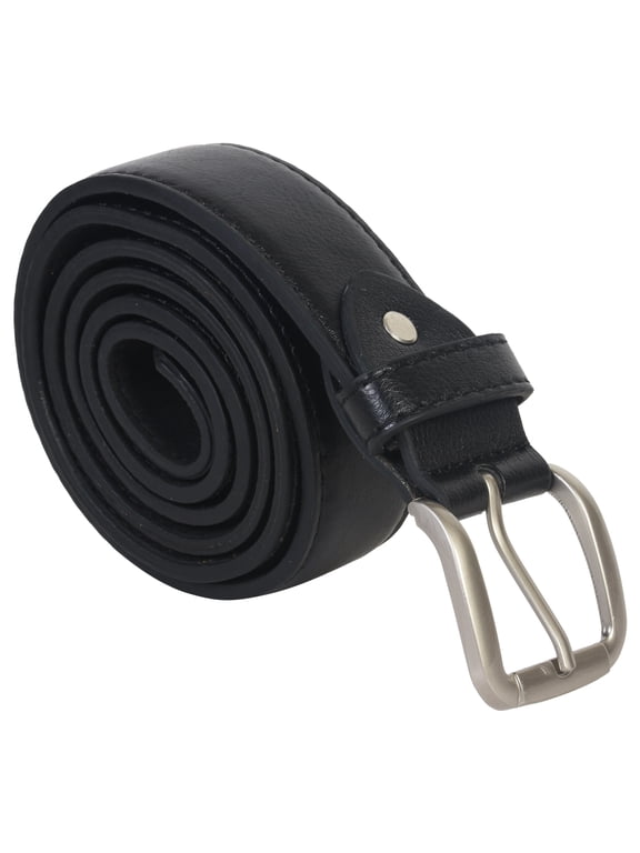 Genuine Leather Men Secure Money Belt, Black