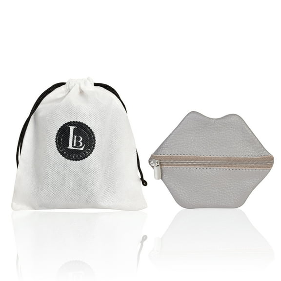Leatherboss Ladies girls coin purse lipstick key holder - Lips Shape