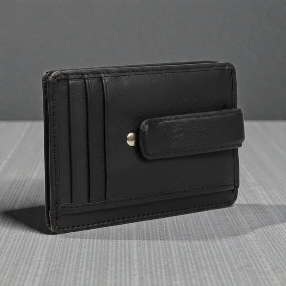 Leatherboss Mens RFID Blocking Leather Slim Wallet Money Credit Card Slots Coin Holder