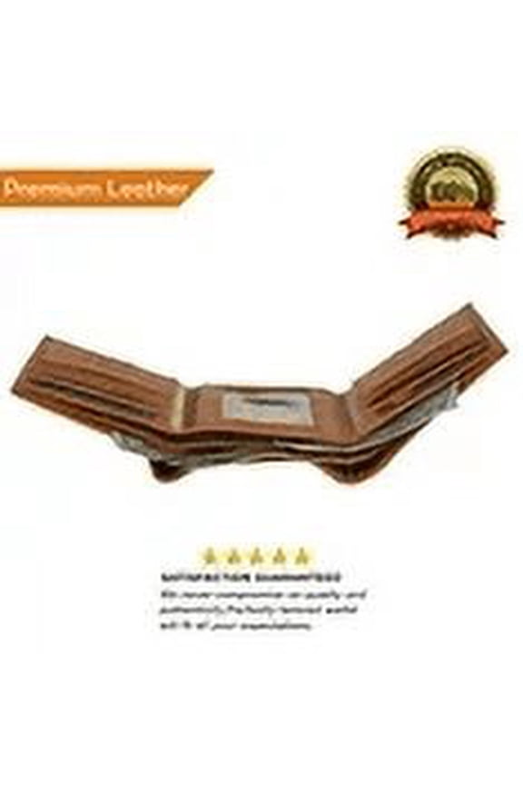 RFID Protected Men's Trifold Wallet, Tan