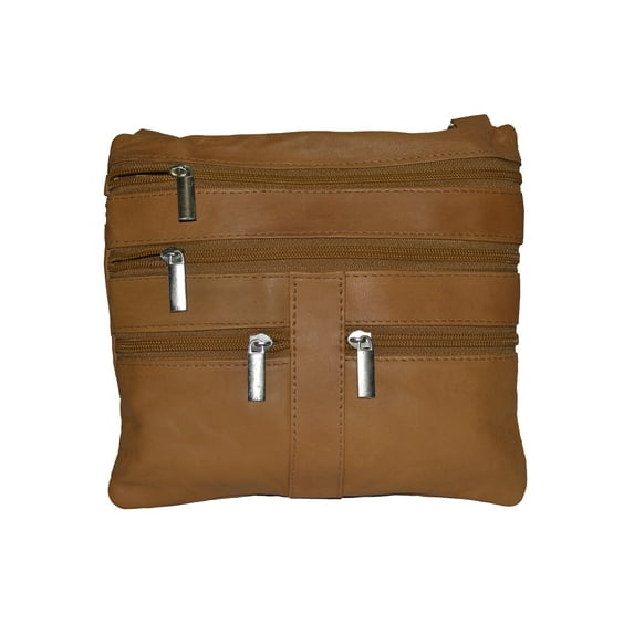 Leatherboss Unisex Soft Leather Cross Body Shoulder Bag Pocket Organizer Handbag Wallet