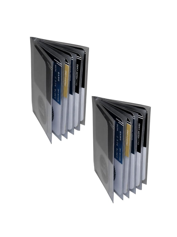 Vinyl Insert USA Made 6 pages for Bifold and Trifold Wallets - Set of 2