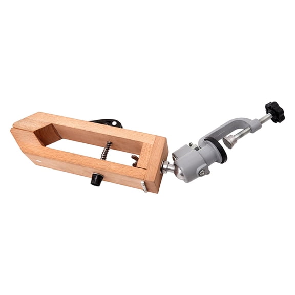 Leathercraft Clamp Stitching Pony Horse Clamp Adjustable Beech Wood Design for DIY Leatherworking Table Use