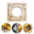 thumbnail image 1 of Leathercraft Cutting Die,Leather Cutting Die Model for DIY Leathercraft,Leather Craft Model Punch Tools,Leather Craft Mould Blade Cutter Tools,Wood Dies Leather Catchall Tray Template,Round L, 1 of 9