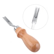 Leathercraft Leather Working Wide Edge Beveler Leathercraft Skiving Trimming Tool Wood Handle, Skiving Tool, Leather Craft Tool